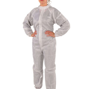 White ESD Coverall Cleanroom Compatible – Eurostat