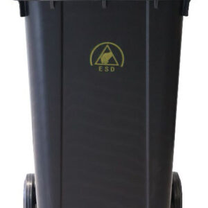 ESD Conductive PP Waste Container 120/240L Galvanised Steel Pedal – Eurostat