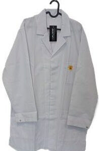 Eurostat ESD Labcoats with Chest Logo 4×4mm Grid 100 Washes