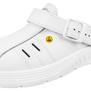 White ESD Safety Clogs x-light – Professional clogs with steel toe ABEBA